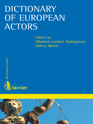 cover image of Dictionary of European actors